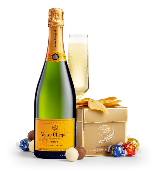 Classic LINDOR Assorted Truffle Box with Veuve Clicquot