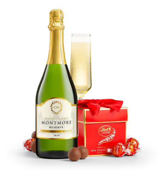 Classic LINDOR Truffle Box with Chateau Montmore Reserve