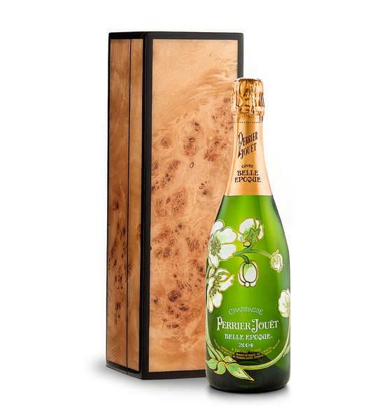 Perrier-Jouët Belle Epoque Brut in Burlwood Box